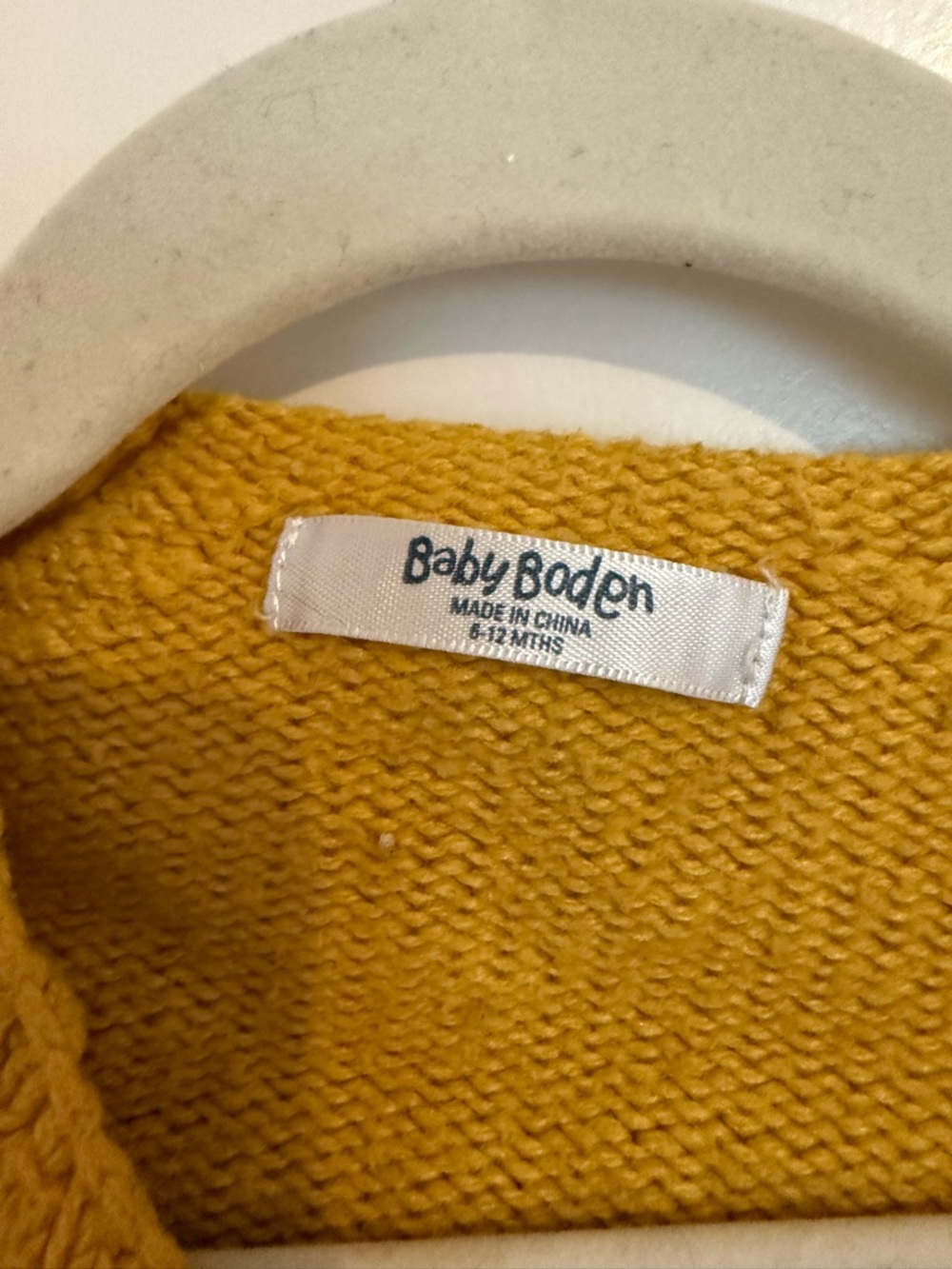 Baby Boden yellow knit cardigan - 6-12 months - Picture 2 of 2